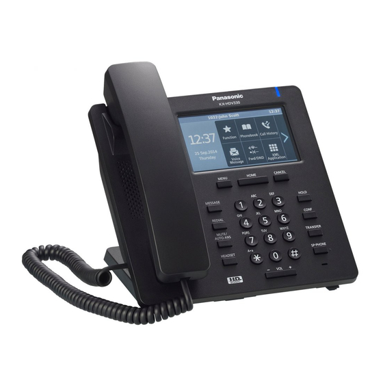 Panasonic KX-HDV330 Bedienungsanleitung