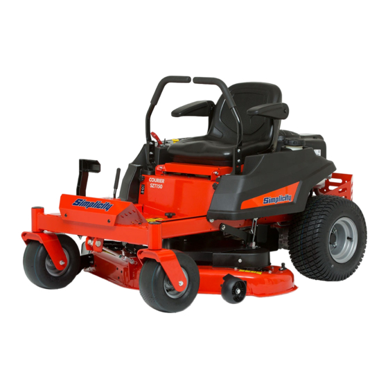 Simplicity Courier SZT150 Bedienungsanleitung