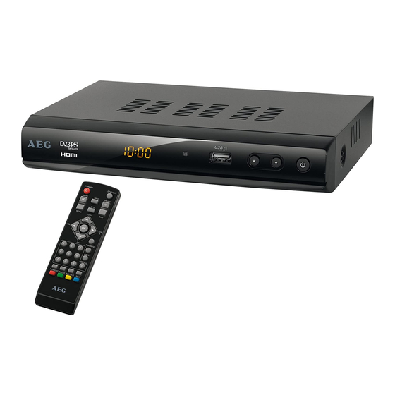 AEG DVB-S2/HD 4546 Handbücher
