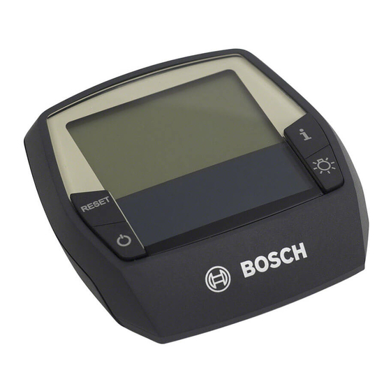 Bosch Intuvia series Originalbetriebsanleitung