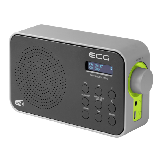 ECG RD 110 DAB Bedienungsanleitung