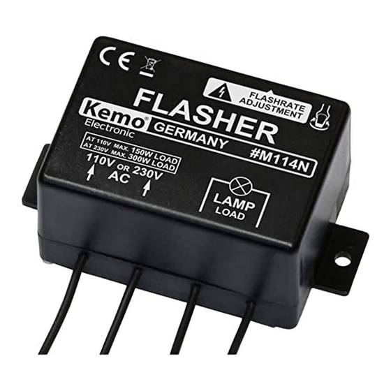 Kemo Electronic M114N Bedienungsanleitung