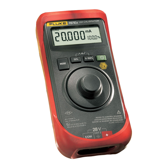 Fluke 707Ex Bedienungsanleitung