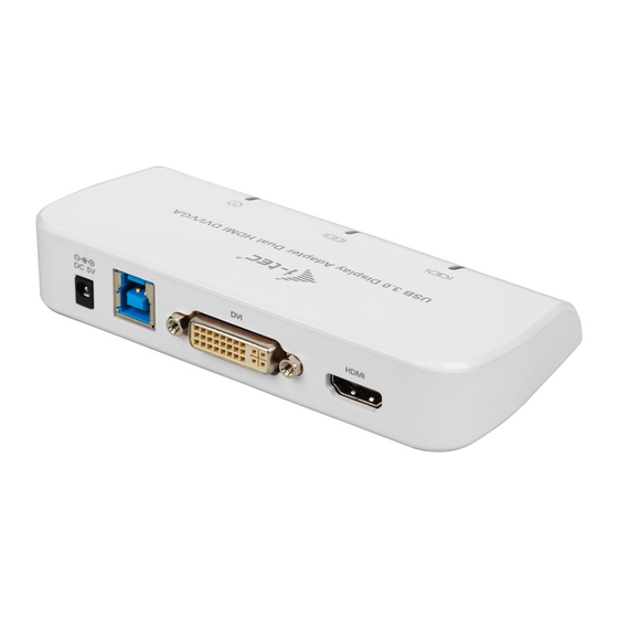 i-tec USB 3.0 Display AdapterDual HDMI DVI/VGA Gebrauchsanweisung