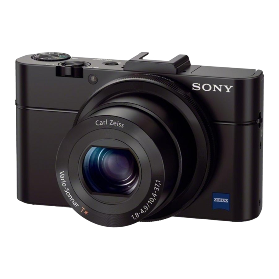 Sony Cyber-shot DSC-RX100M2 Benutzerhandbuch