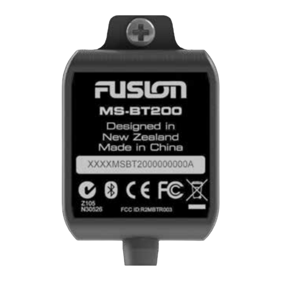 Fusion MS-BT200 Benutzerhandbuch