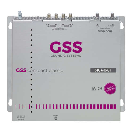 GSS STC 4-16 CT Montageanleitung