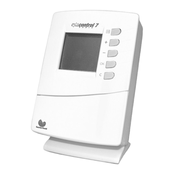 Saunier Duval exacontrol 7 radio Handbuch