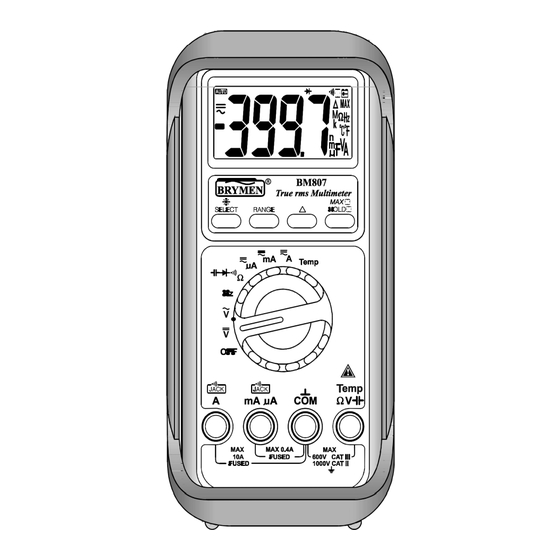 Brymen BM805s Bedienungsanleitung