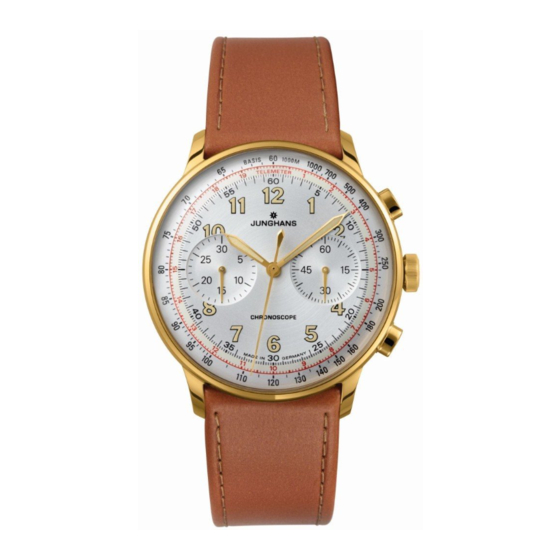 Junghans J880.3 - MEISTER TELEMETER Bedienungsanleitung