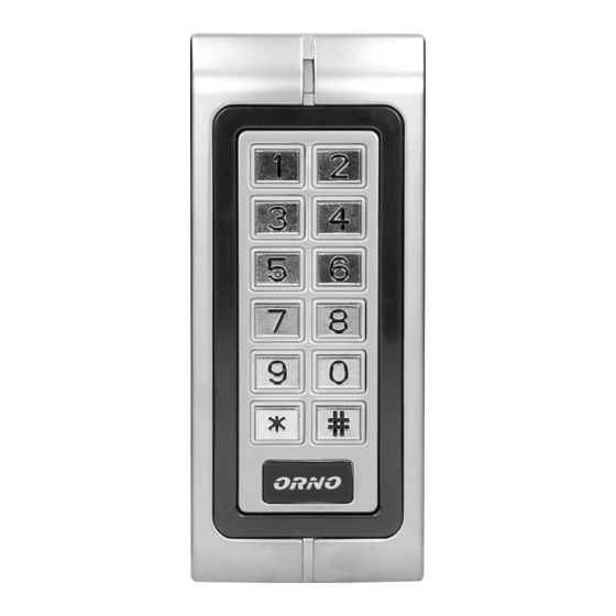 Orno OR-ZS-815 Bedienungs- Und Montageanleitung