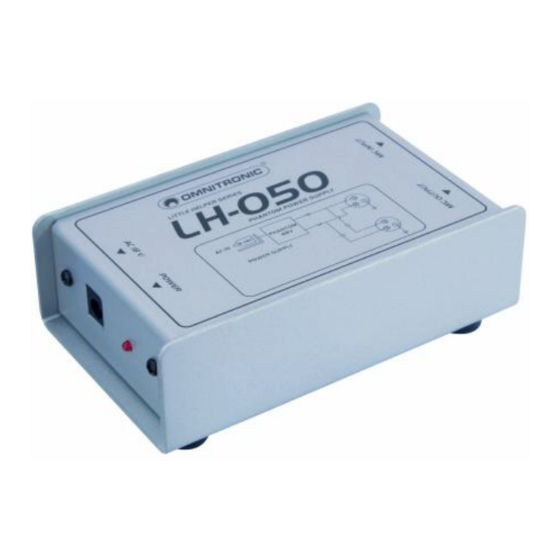 Omnitronic LH-050 Bedienungsanleitung