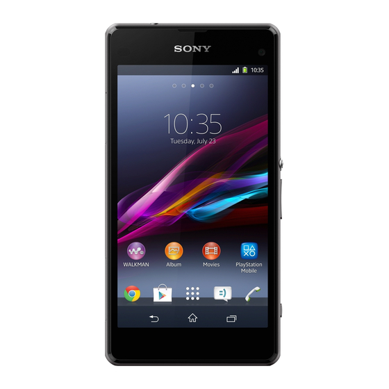 Sony Xperia Z1 Compact Bedienungsanleitung