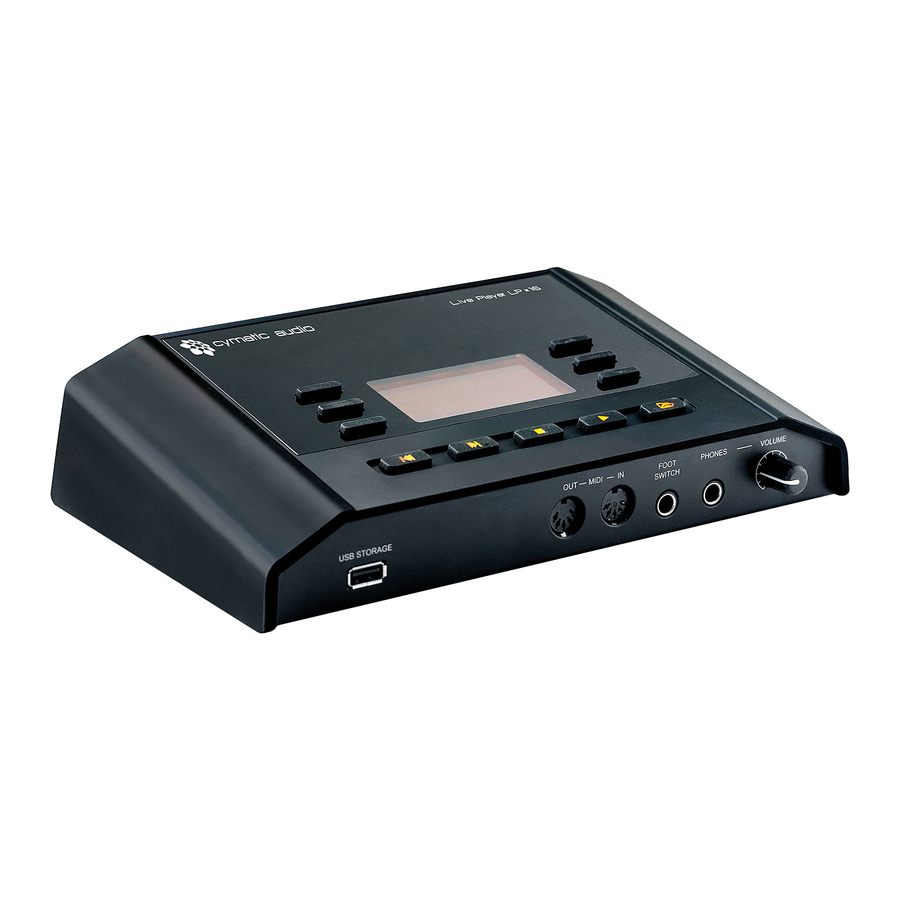 cymatic audio Live Player LP-16 Handbuch