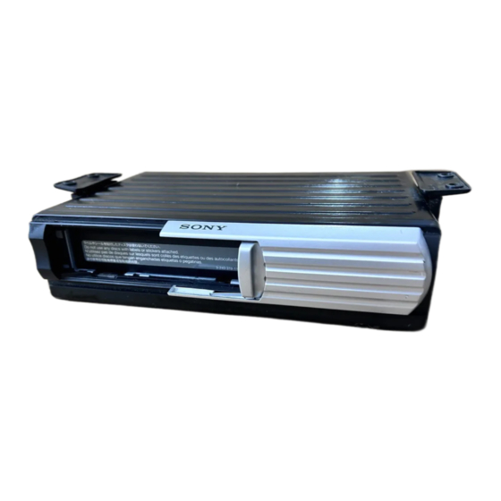 Sony CDX-T69 Bedienungsanleitung