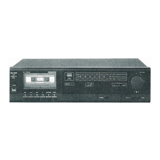 Dual CC 1210 Serviceanleitung