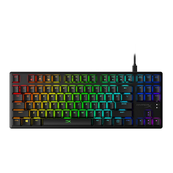 HyperX Alloy Origins Core Anleitungen