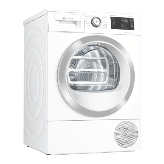 Bosch WTW87680CH Gebrauchs- Und Aufstellanleitung