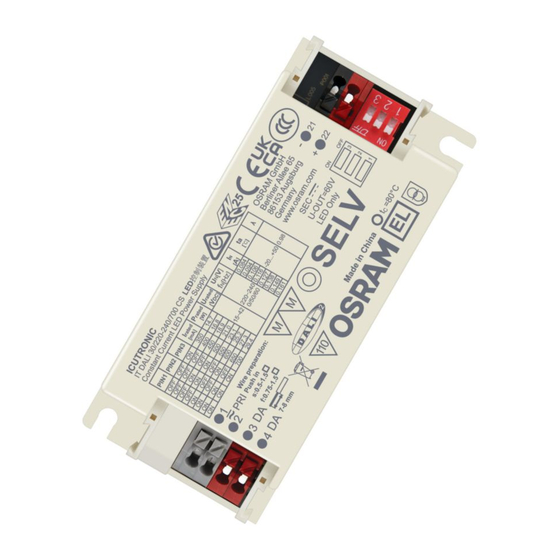 OSRAM ICUTRONIC IT DALI 30/220-240/700 CS Bedienungsanleitung