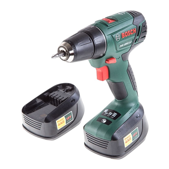 Bosch PSR 1800 LI-2 Originalbetriebsanleitung