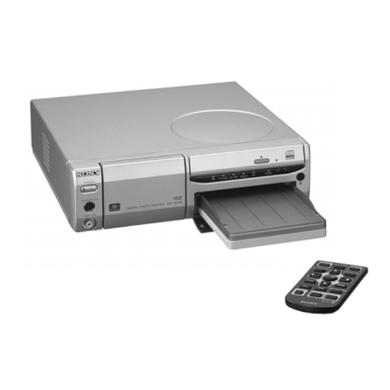 Sony DPP-SV88 Bedienungsanleitung