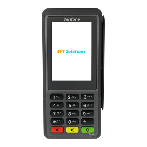 VeriFone P400 Bedienungsanleitung
