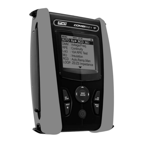 HT Instruments EASYTEST-COMBI5-SUPERCOMBIS-Serie Kurzanleitung