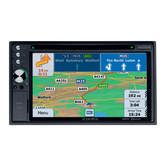 Audiovox VME 9725 NAV Installationsanleitung