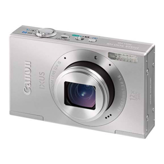 Canon IXUS 500 HS Handbuch