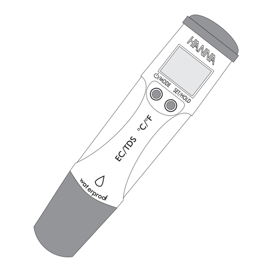Hanna Instruments HI98312 Bedienungsanleitung