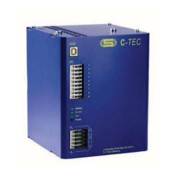 J. Schneider C-TEC 2410 Betriebsanleitung