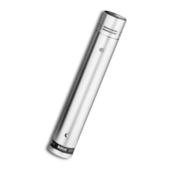 RODE Microphones NT5 Bedienungsanleitung