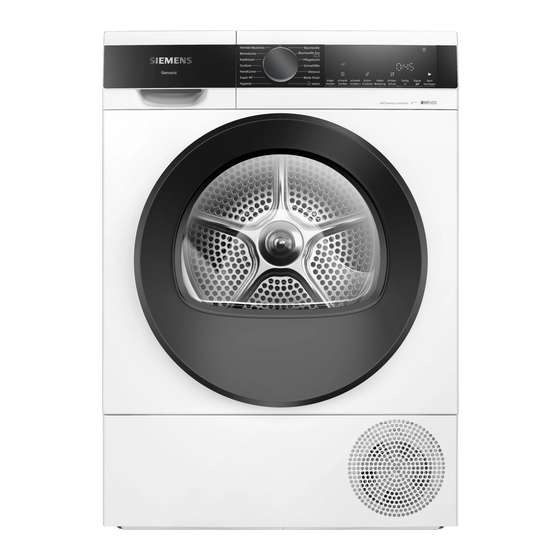Siemens WQ35G2D00 Gebrauchs- Und Montageanleitung