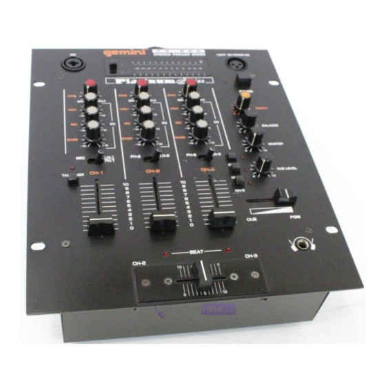 Gemini PS-626 PRO2 Bedienungsanleitung