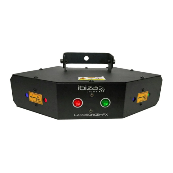 IBIZA LIGHT LZR360RGB-FX Bedienungsanleitung
