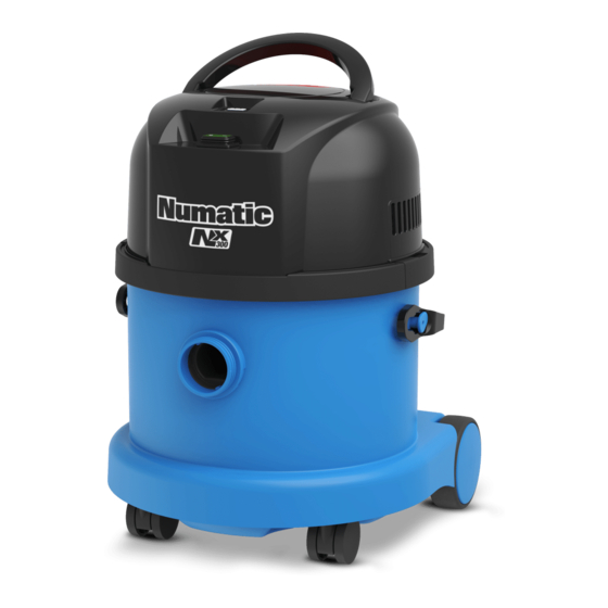 Numatic WBV370NX Bersetzung Der Original Bedienungsanleitung