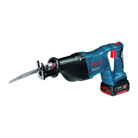Bosch GSA 18 V-LI Professional Originalbetriebsanleitung