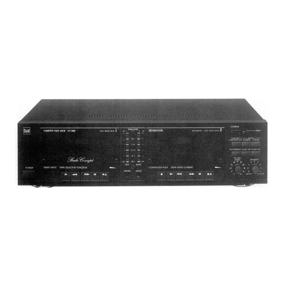 Dual CC 8025 Serviceanleitung