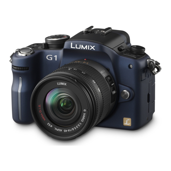 Panasonic Lumix DMC-G1K Bedienungsanleitung