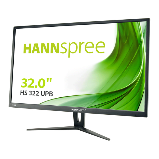 HANNspree HS322UPB Bedienungsanleitung