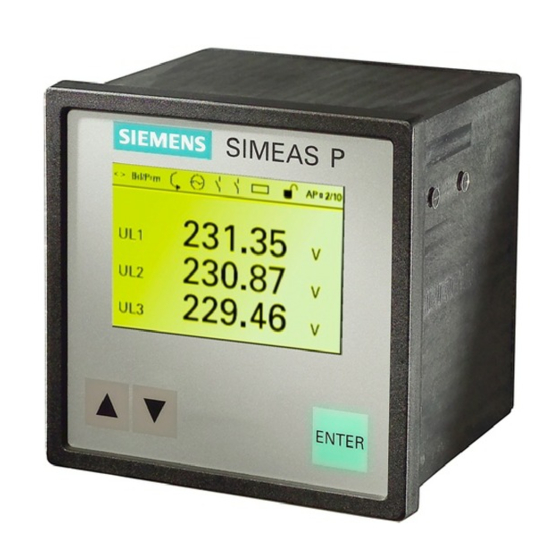 Siemens SIMEAS P Handbuch