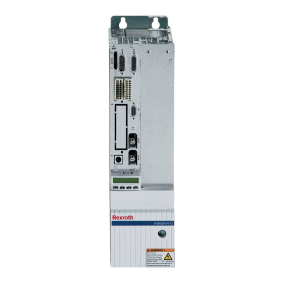 Bosch Rexroth IndraDrive HCS02 Gebrauchsanleitung