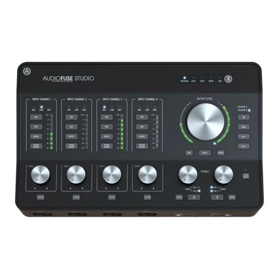 Arturia AudioFuse Studio Bedienungsanleitung