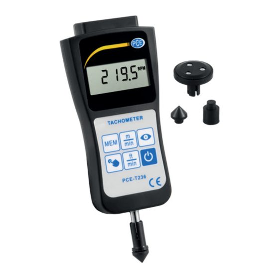 PCE Instruments T 236 Bedienungsanleitung