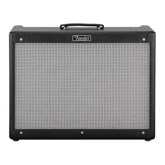 Fender HOT ROD DeVille IV Bedienungshandbuch