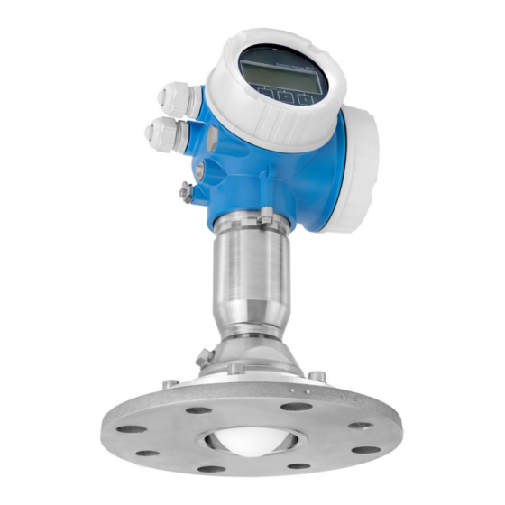 Endress+Hauser Micropilot FMR67 HART Kurzanleitung