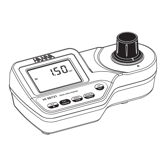 Hanna Instruments HI 96721 Bedienungsanleitung
