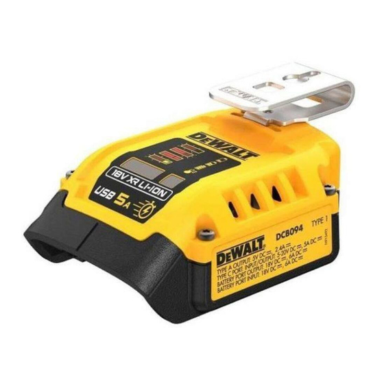 DeWalt DCB094K Handbücher