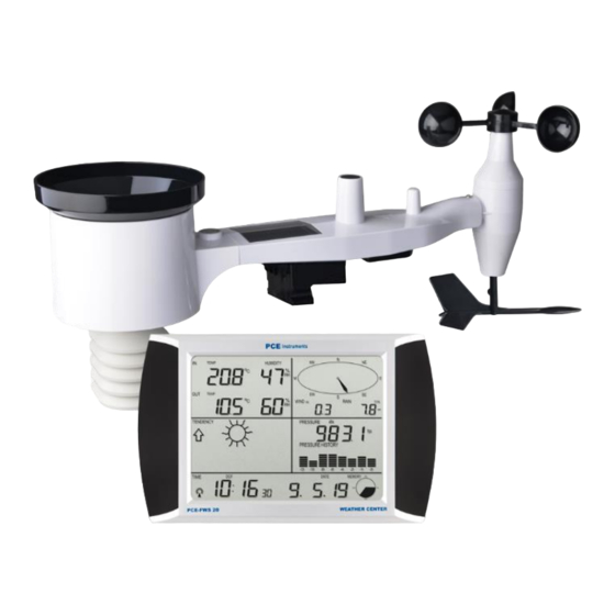 PCE Instruments PCE-FWS 20N Bedienungsanleitung