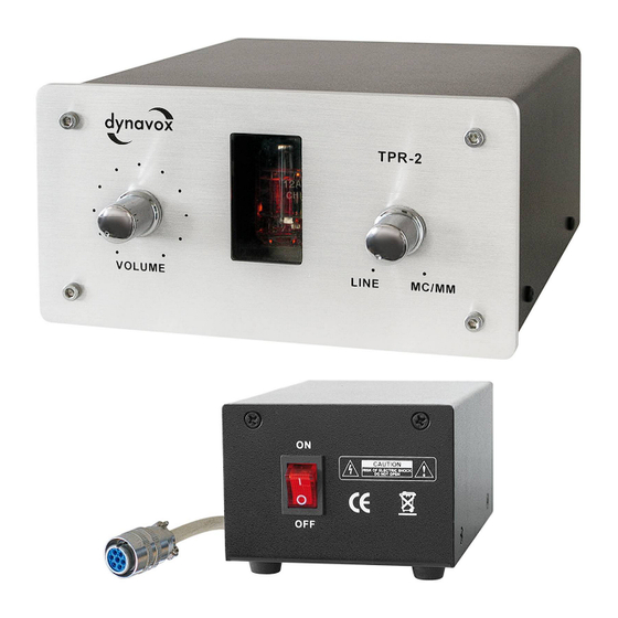 DynaVox TPR-2 Bedienungsanleitung